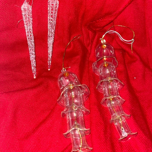 Antique Crystal Christmas Tree Ornament Bundle